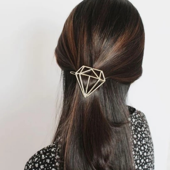 Inglenook Boutique Accessories - Silver Diamond Geometric Barrette